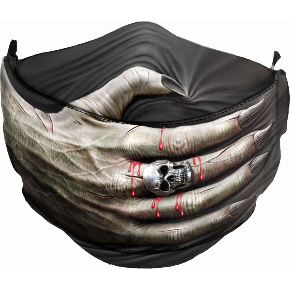 Spiral - SPEECHLESS Masker - Mondkapje - Zwart